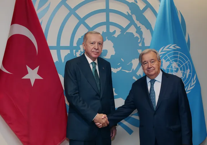 الرئيس أردوغان يبحث مع غوتيريش الاتفاق الأمريكي-الإيراني وقضايا دولية