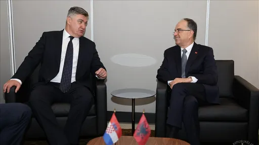 Presidenti i Shqipërisë, Begaj takohet me homologun kroat Milanoviq në selinë e OKB-së