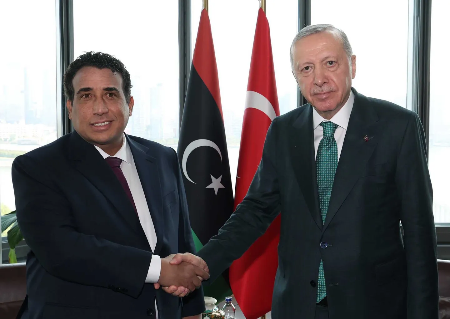 أردوغان يلتقي رئيس المجلس الرئاسي الليبي وغوتيريش في نيويورك