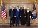 أمينة أردوغان ترافق الرئيس التركي في مأدبة رسمية مع ترمب وزوجته ميلانيا