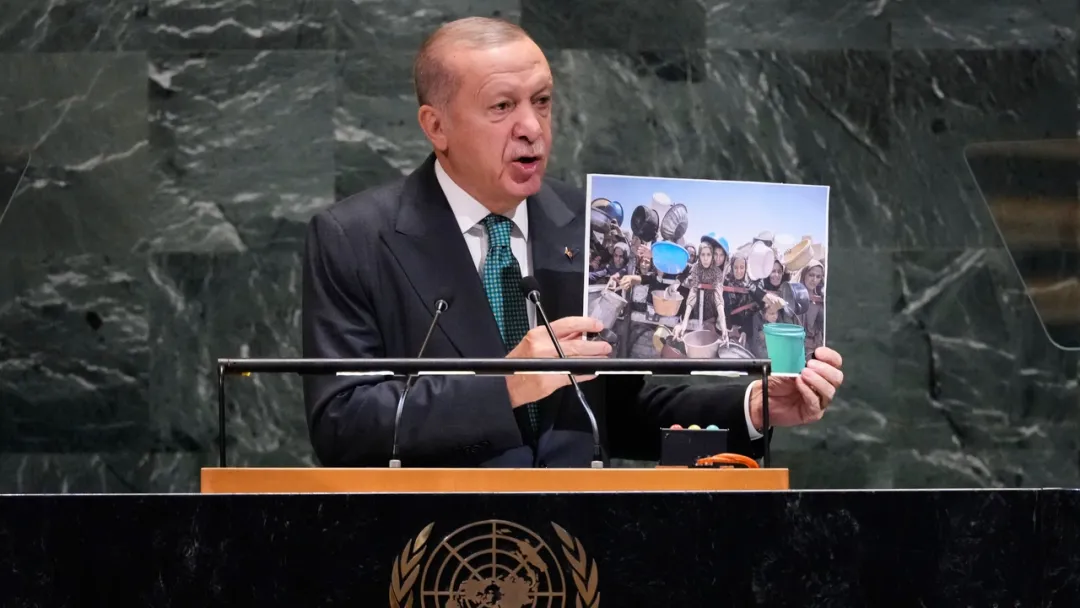 Erdoʻgʻan BMT Bosh assambleyasida Gʻazoda urush emas genotsid borligiga e'tibor qaratdi