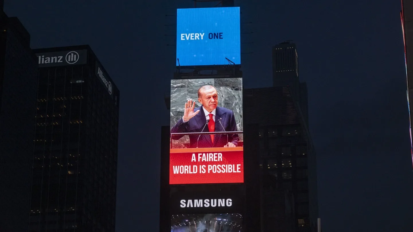 As famosas expressões de Erdogan brilham em Nova Iorque: "O mundo é maior do que cinco"