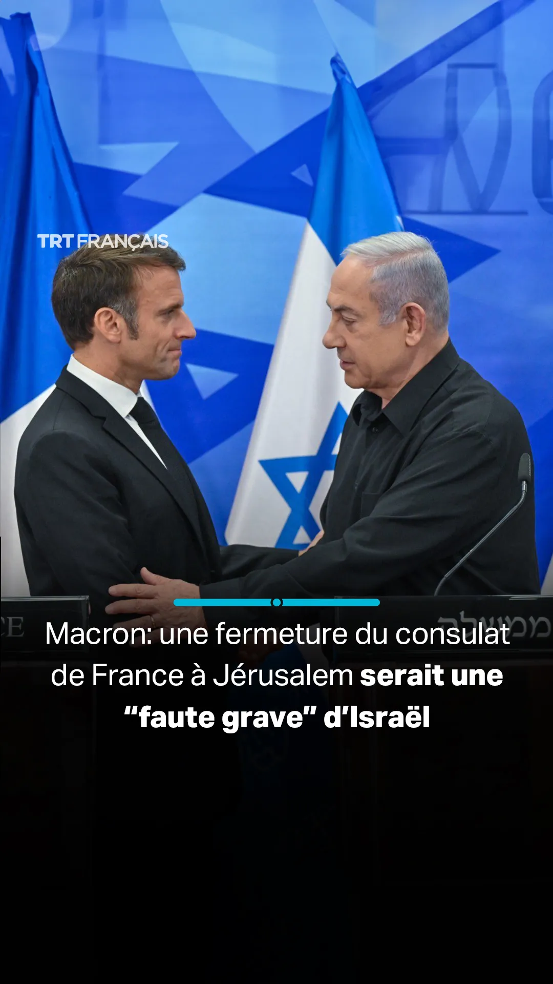 Macron: une fermeture du consulat de France à Jérusalem serait une “faute grave” d’Israël
