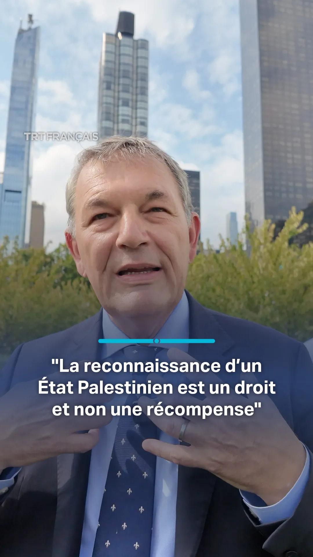 Lazzarini : "La prochaine étape, c'est la création d'un État palestinien"