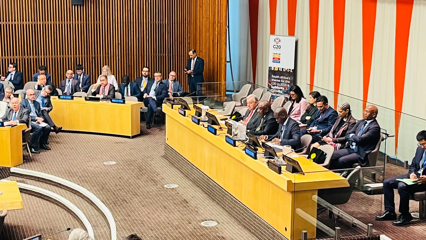 Guterres warns G20 on runaway militarism as US vows to reset forum