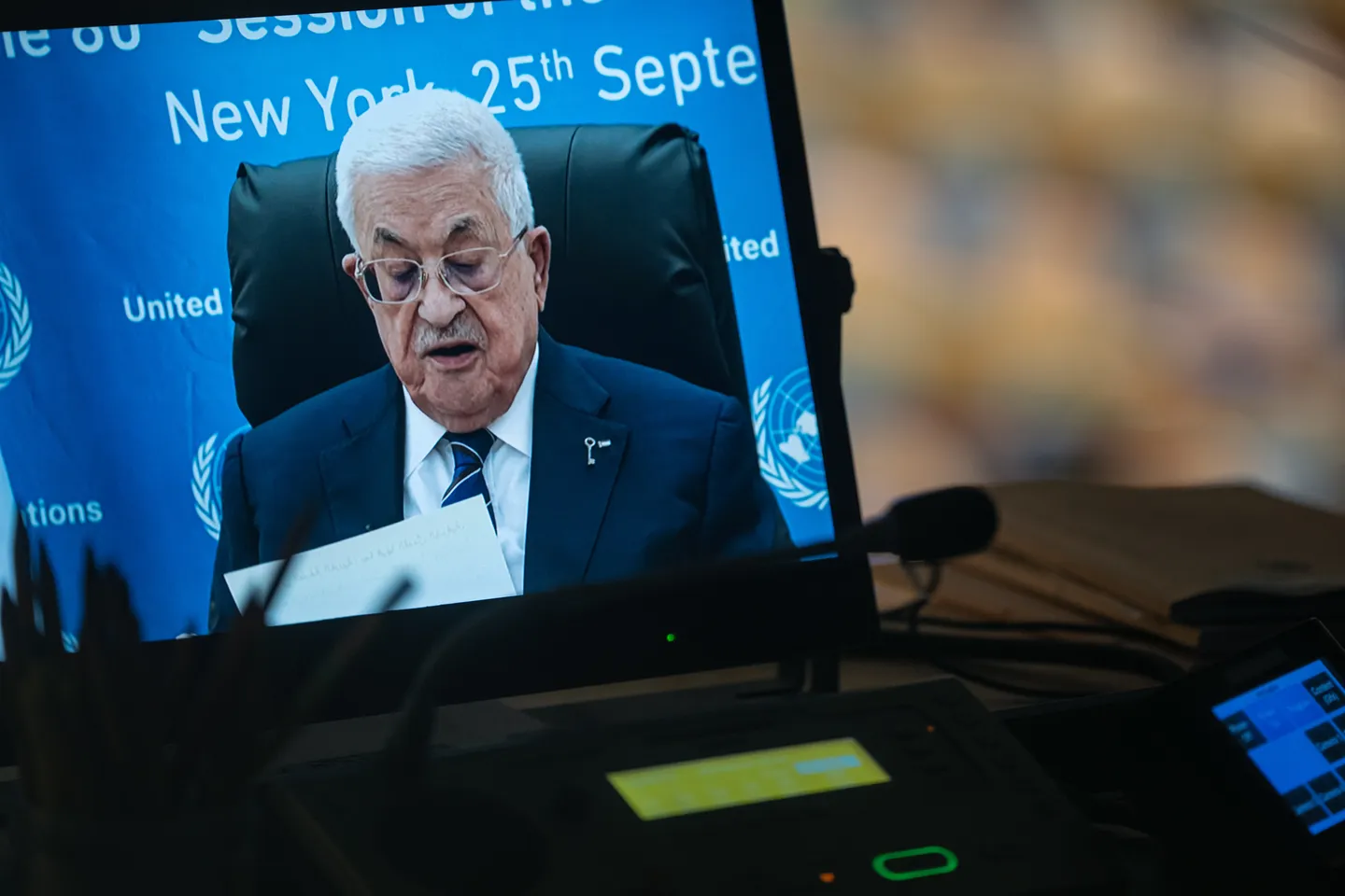 Abbas de Palestina se dirige a la ONU por video y denuncia los “crímenes de guerra" de Israel