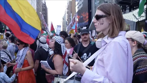 Qindra protestues në New York City gjatë fjalimit të Netanyahut në Asamblenë  e OKB-së