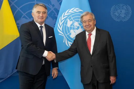 Komšić s Guterresom: Rezolucija o Srebrenici ključna za istinu i pravdu, UN ostaje uz BiH
