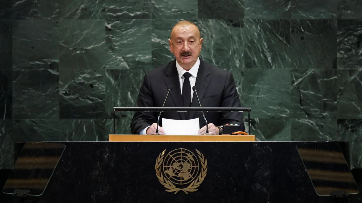 تأکید علی‌اف در سازمان ملل بر صلح پایدار با ارمنستان و گسترش روابط با آمریکا