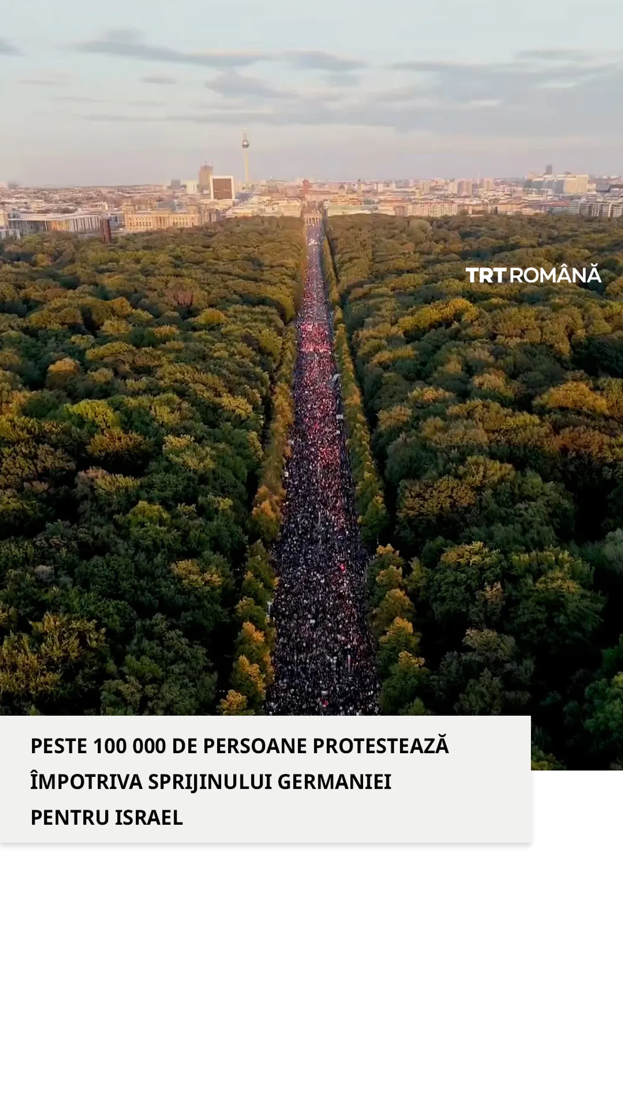 100 000 de persoane se opun sprijinului Germaniei pentru Israel