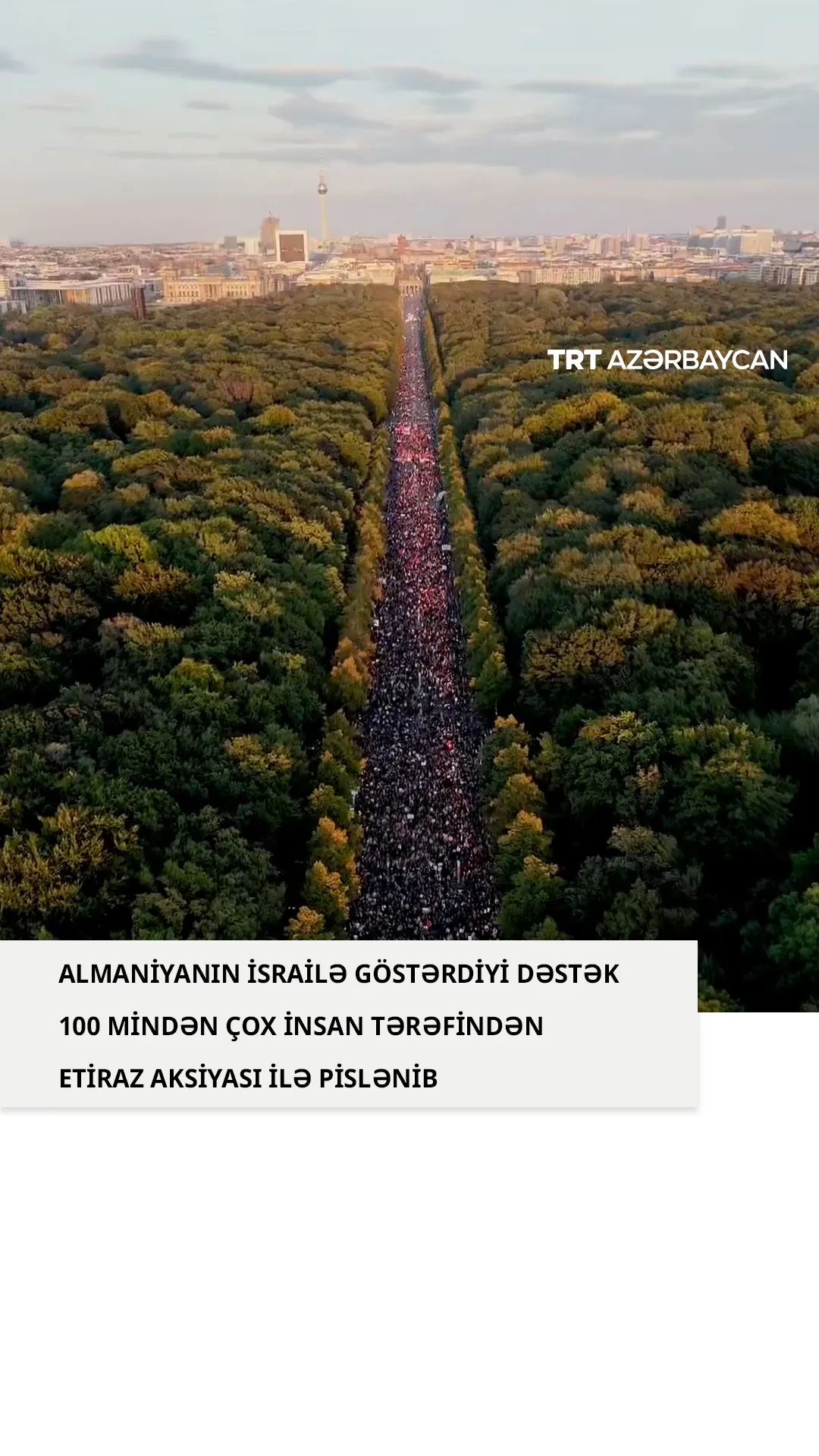Almaniyada 100 mindən çox insanın qatıldığı etiraz aksiyası keçirilib