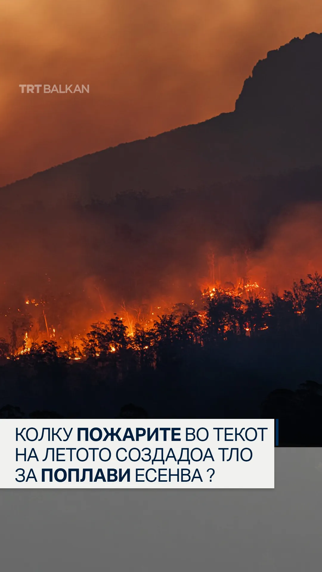 Колку пожарите во текот на летото создадоа подлога за поплави есенва?