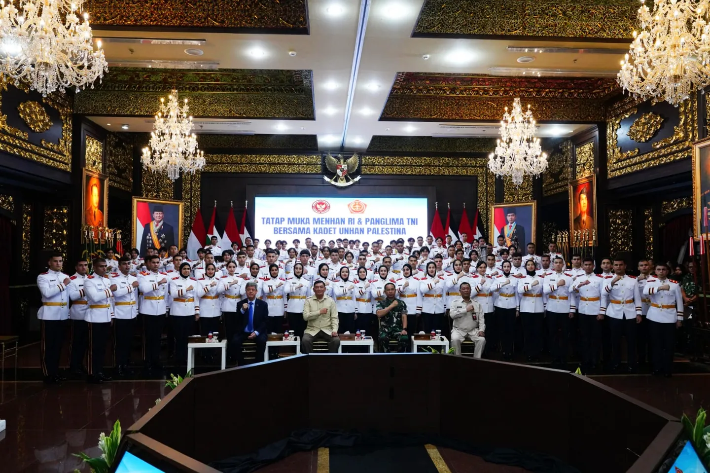 Panglima TNI dan Menhan RI sampaikan pesan solidaritas kepada Kadet Palestina di Unhan