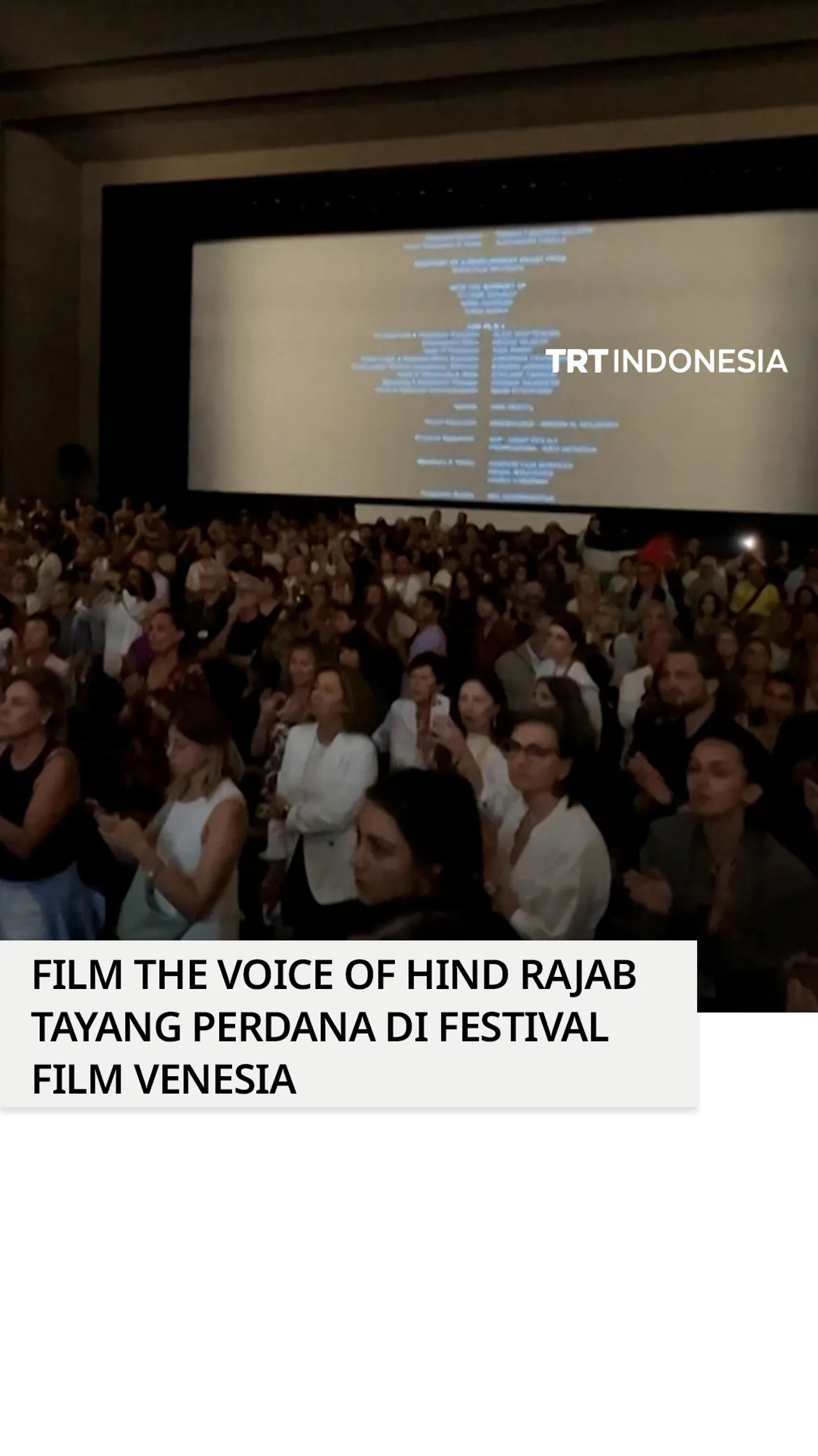 Film The Voice of Hind Rajab mendapat tepuk tangan terbesar di Premier Festival Film Venesia