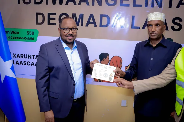 Diiwaangelinta cod-bixiyeyaasha oo si rasmi ah uga bilaabatay Dawlad-goboleedka Waqooyi Bari
