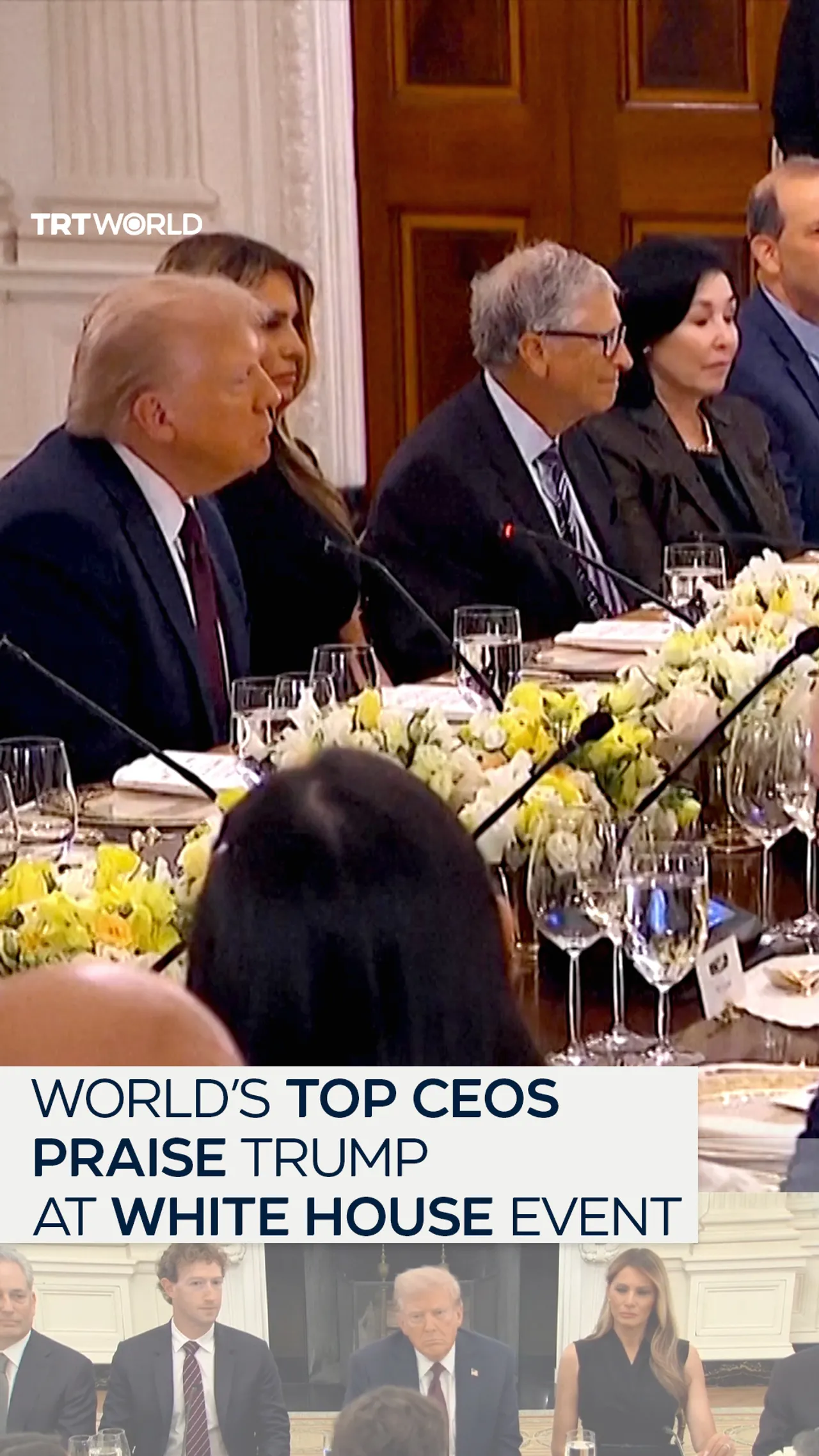 World’s top CEOs praise Trump at White House event