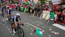 Israeli cycling team removes country’s name from jerseys after pro-Palestine protests in Spain