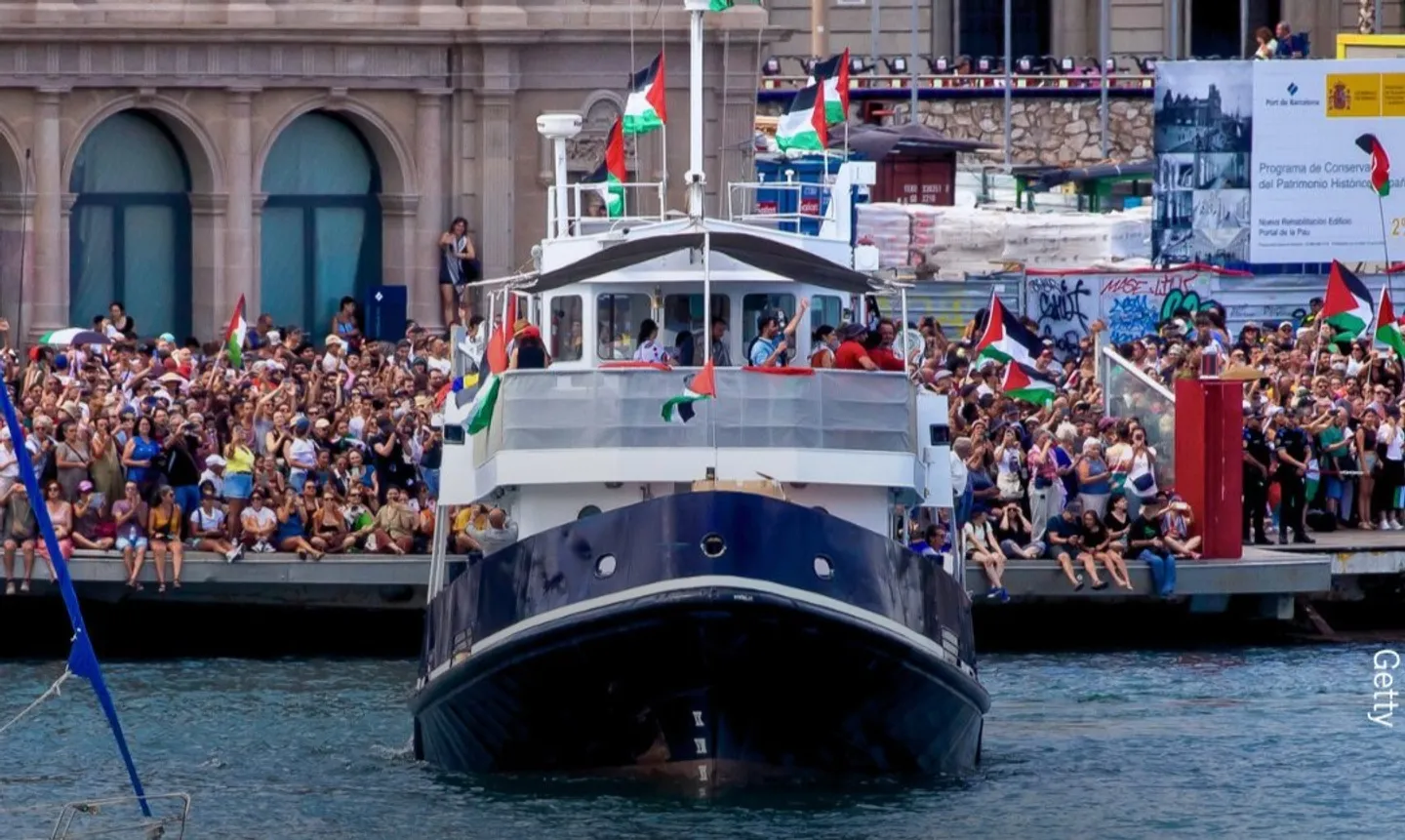 Spanish boats join Flotilla in Tunisia aiming to break Israeli blockade of Gaza