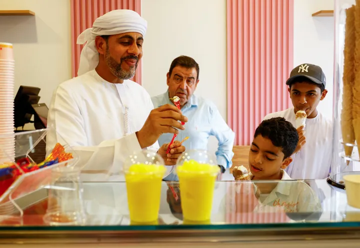 Popular Gaza ice cream parlour stirs nostalgia with first UAE branch