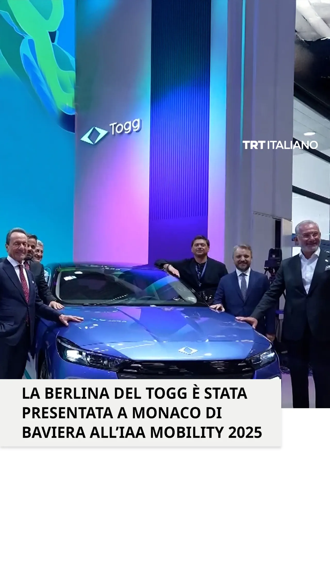 La Togg T10F debutta all'IAA Mobility 2025 a Monaco