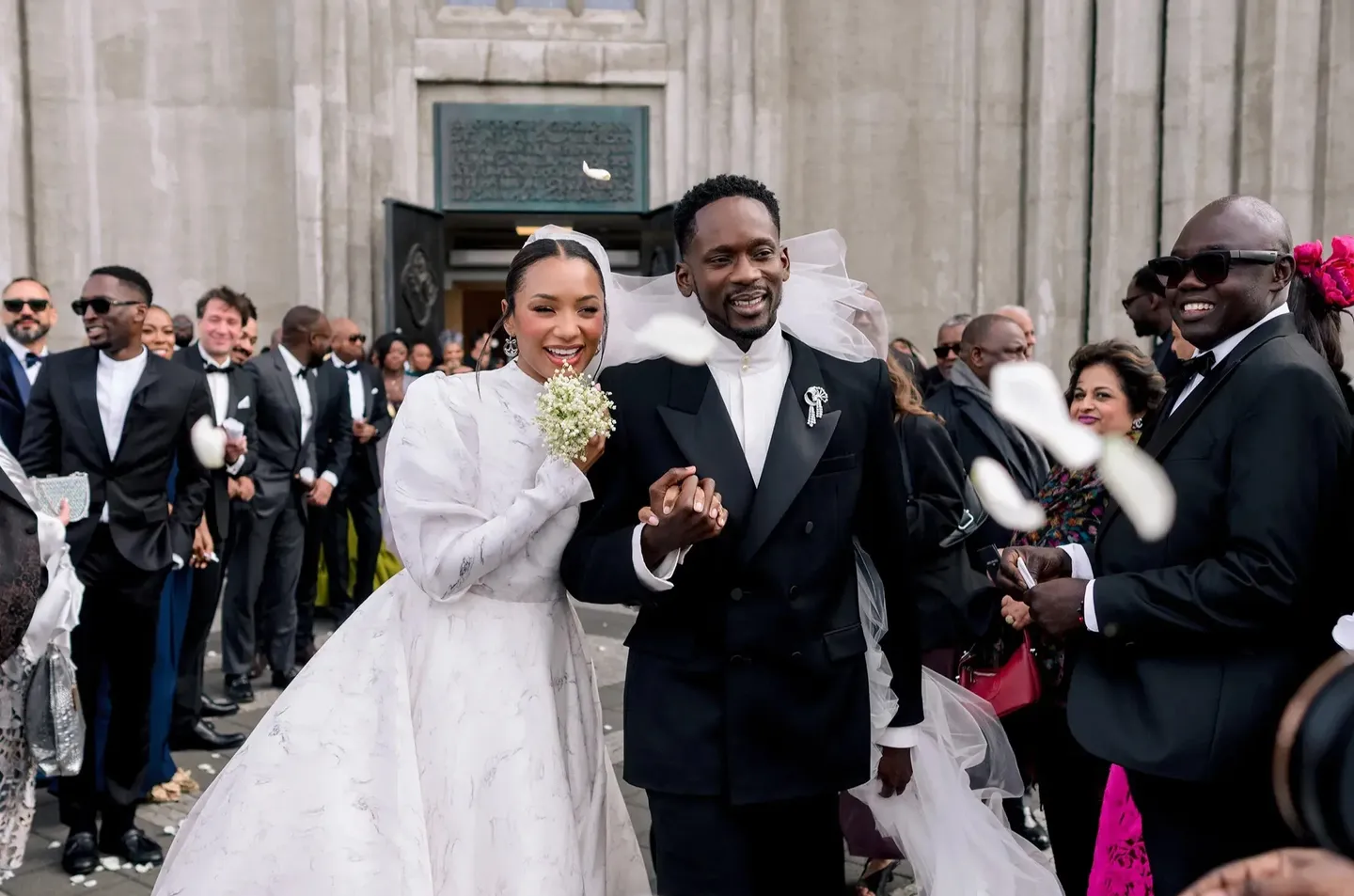 The glitz, glamour of billionaire Femi Otedola's daughter Temi wedding to musician Mr Eazi