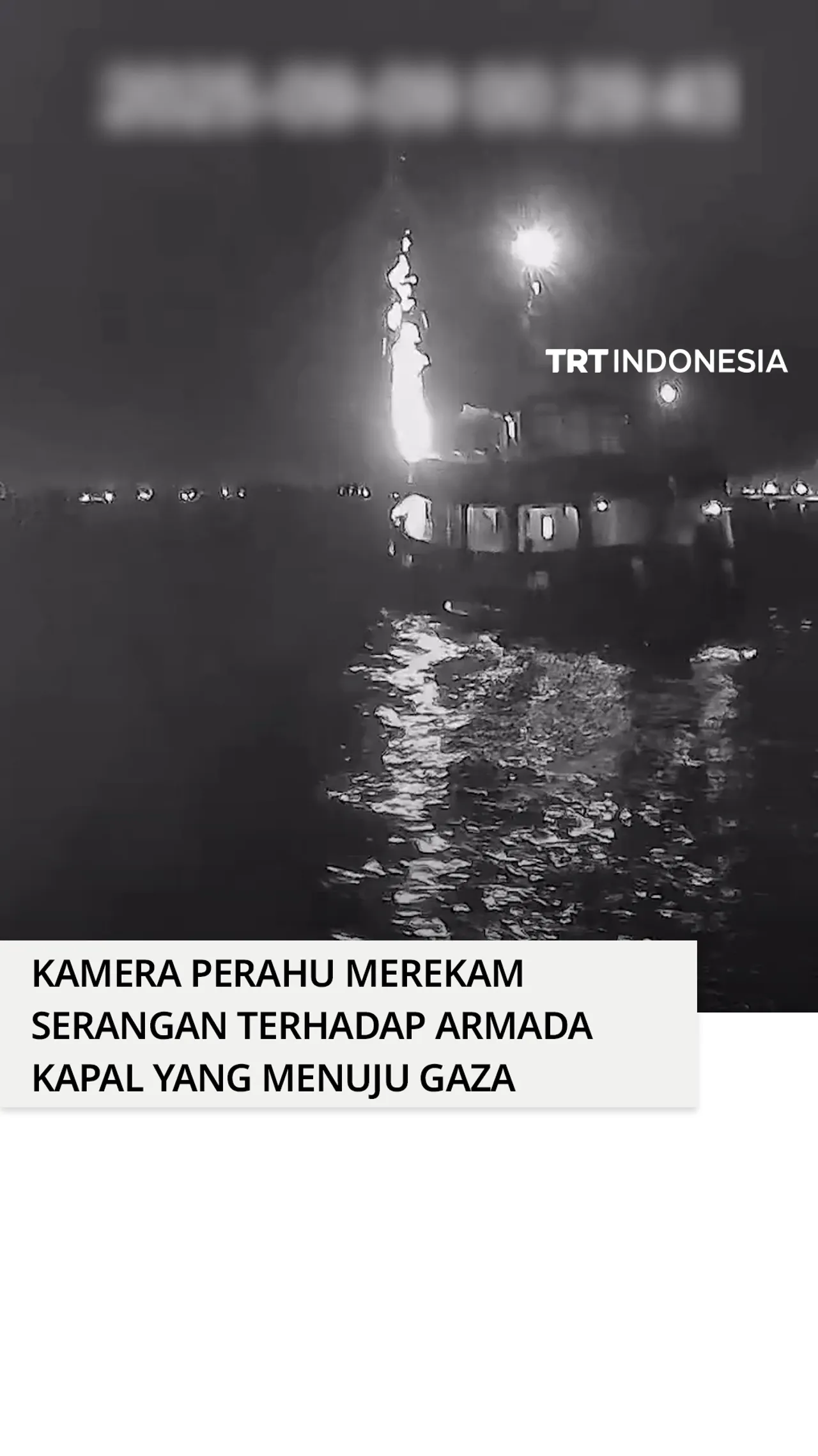 Kapal Armada Global Sumud diserang di Tunisia saat menuju Gaza