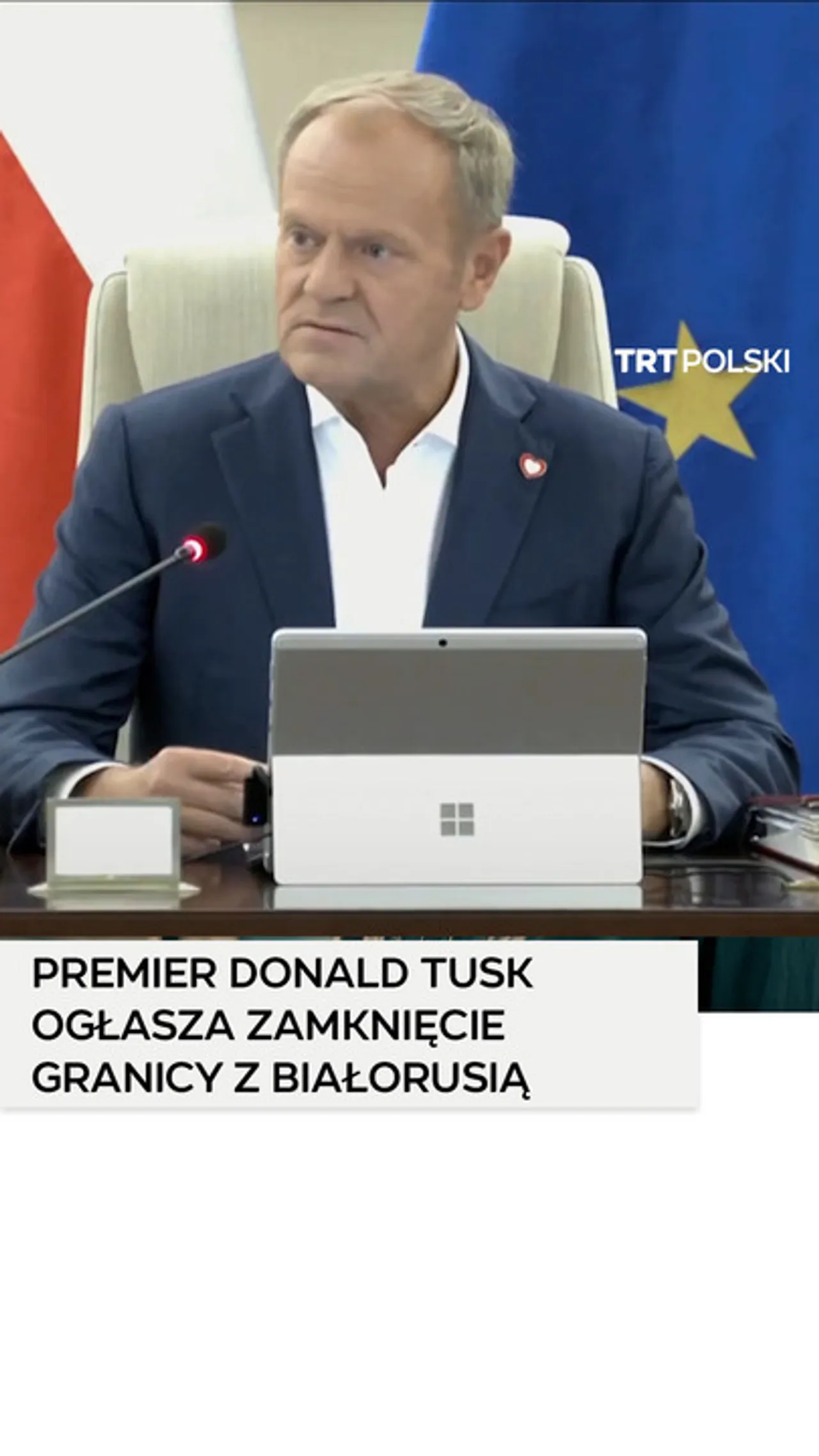 Premier Donald Tusk ogłasza zamknięcie granicy z Białorusią ze względu na manewry wojskowe Zapad