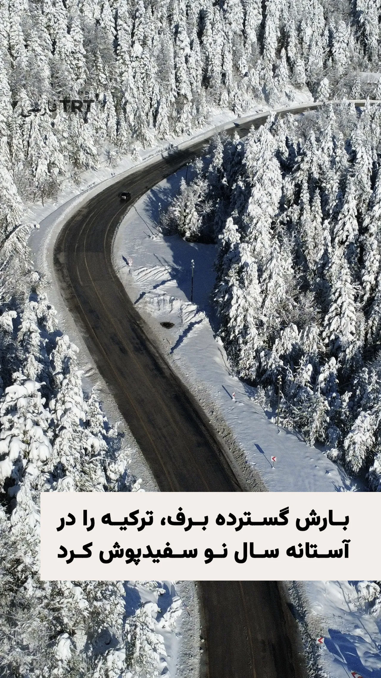 بارش گسترده برف، ترکیه را در آستانه سال نو سفیدپوش کرد