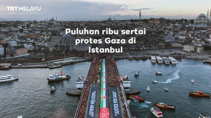 Puluhan ribu sertai protes Gaza di Istanbul