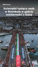Dziesiątki tysięcy osób w Stambule w geście solidarności z Gazą
