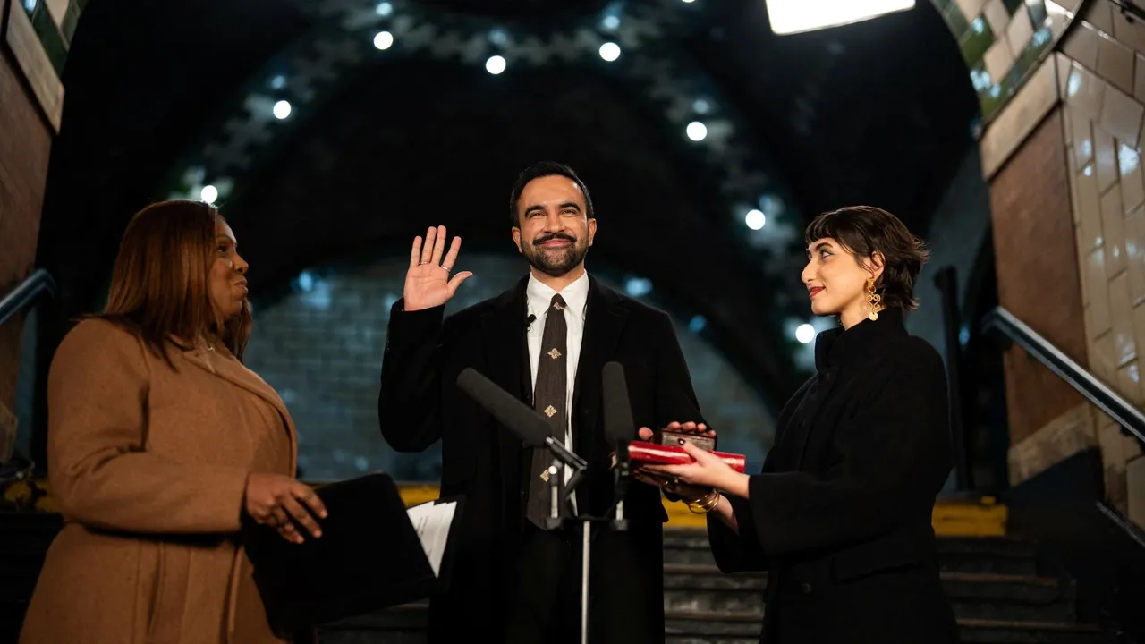 Мэр Нью-Йорка принес присягу на Коране