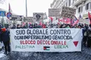 Protesta në Romë kundër politikës amerikane në Venezuelë dhe sulmeve izraelite në Gaza