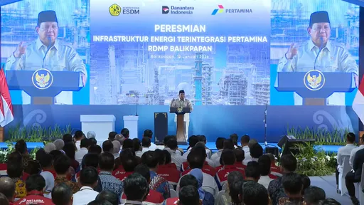 Prabowo resmikan proyek RDMP Balikpapan senilai Rp123 triliun