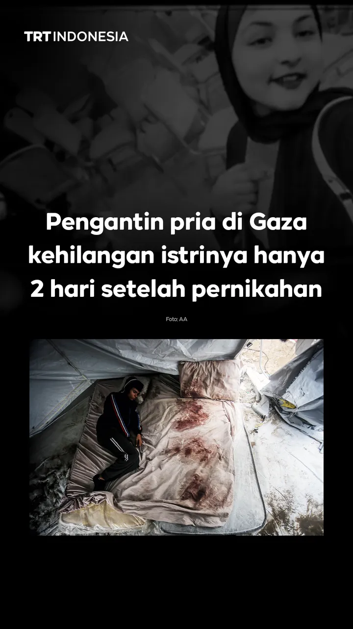 Pengantin pria di Gaza kehilangan istrinya hanya 2 hari setelah pernikahan