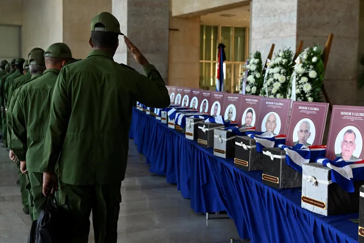 Cuba honours soldiers killed in US attack on Venezuela as remains return home