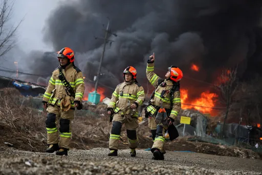 Over 250 flee slum blaze near Seoul's affluent Gangnam district