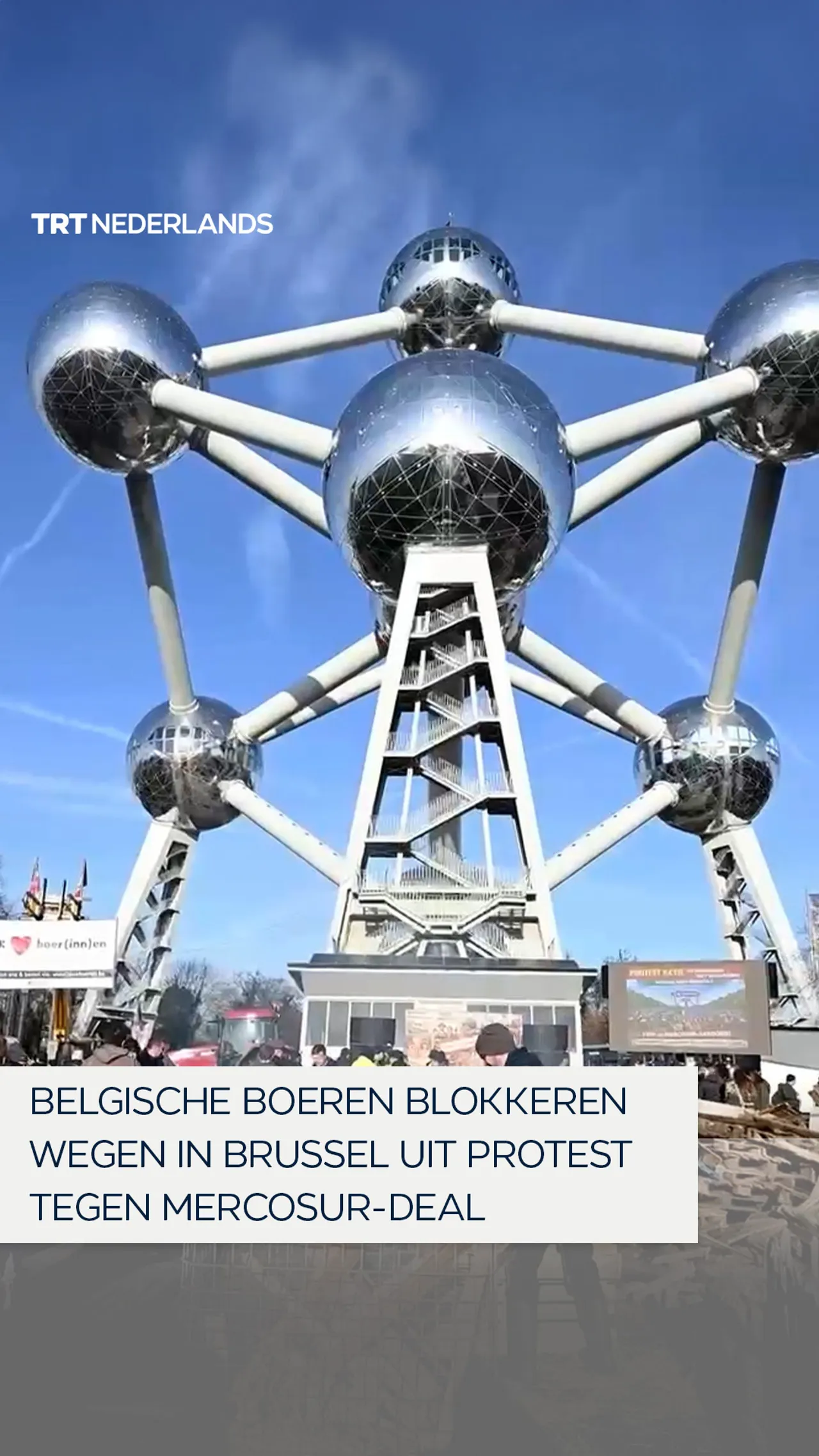 Belgische boeren blokkeren wegen in Brussel uit protest tegen Mercosur-deal