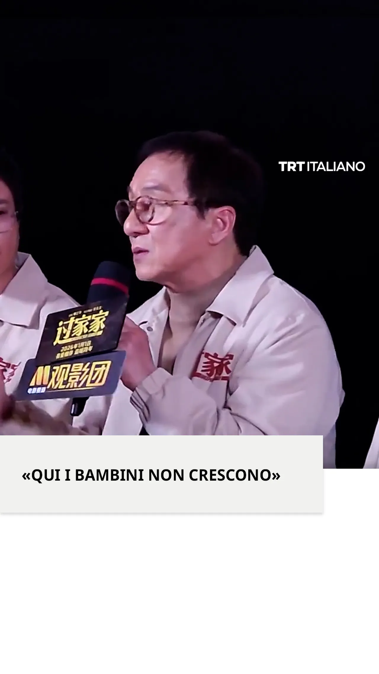 Jackie Chan ha parlato delle sofferenze dei bambini palestinesi a Gaza