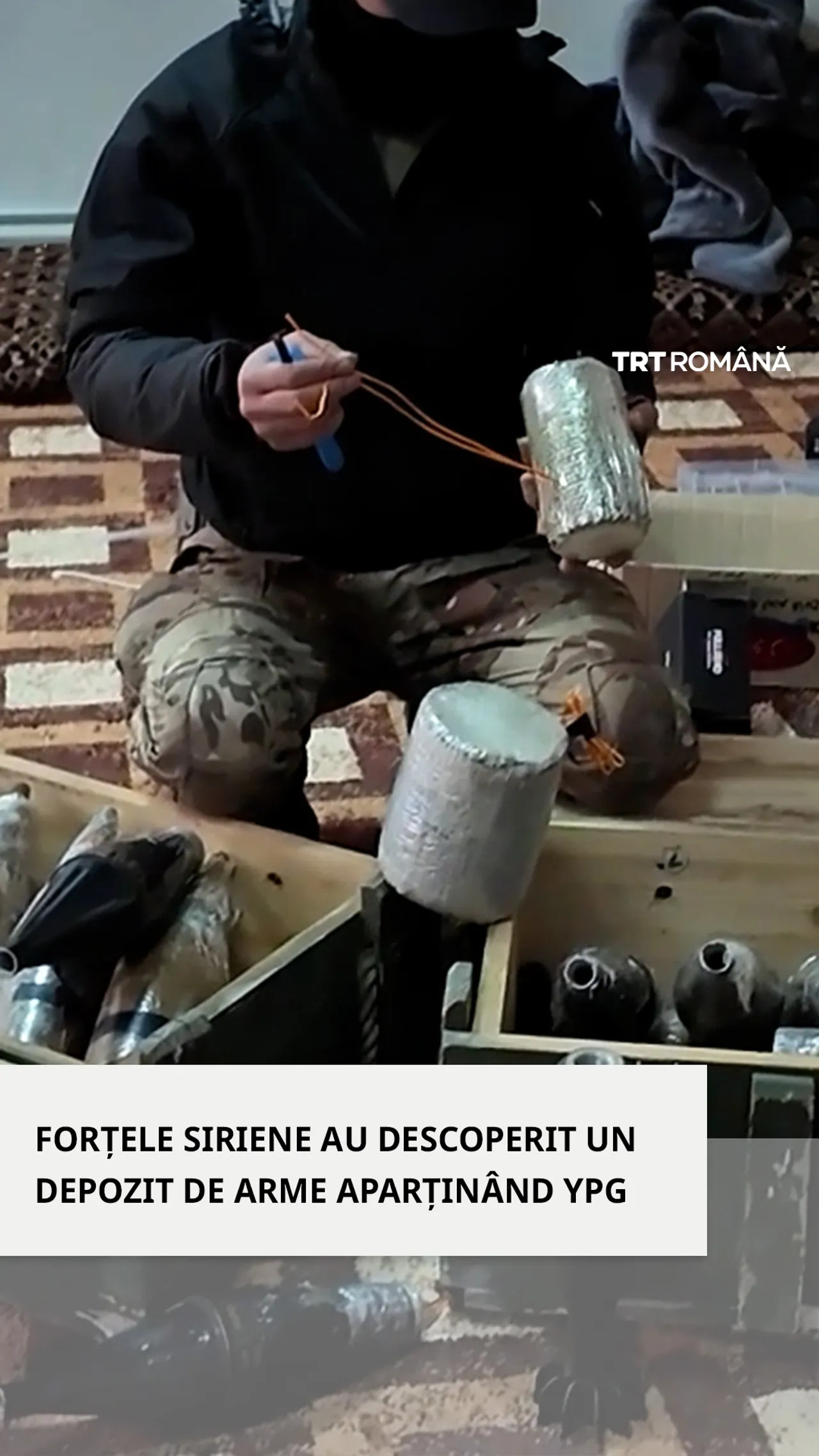 Armata siriană a descoperit un depozit de arme al YPG în timp ce recucerea barajul Tishrin