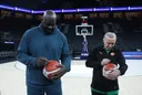 Erdogan plays basketball with NBA legend Shaquille O'Neal in Istanbul