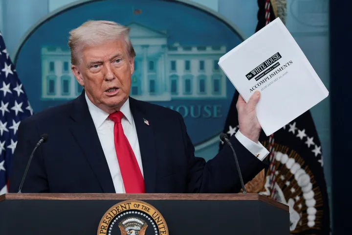 Trump touts '365 wins in 365 days' in rare White House presser, one year after inauguration