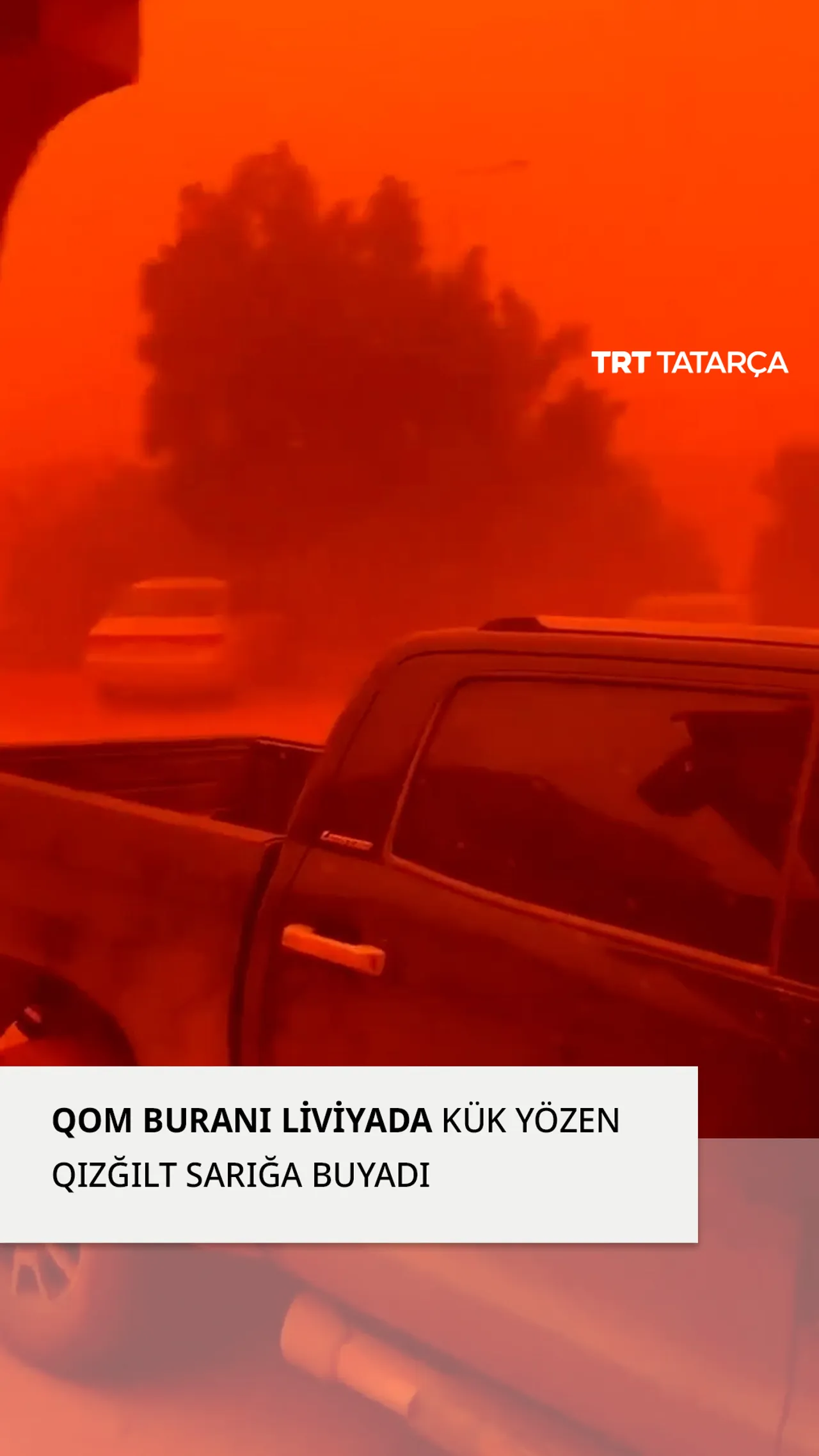 Qom buranı Liviyanıñ Benğazi qalasın qızğılt sarı tomanğa kümde
