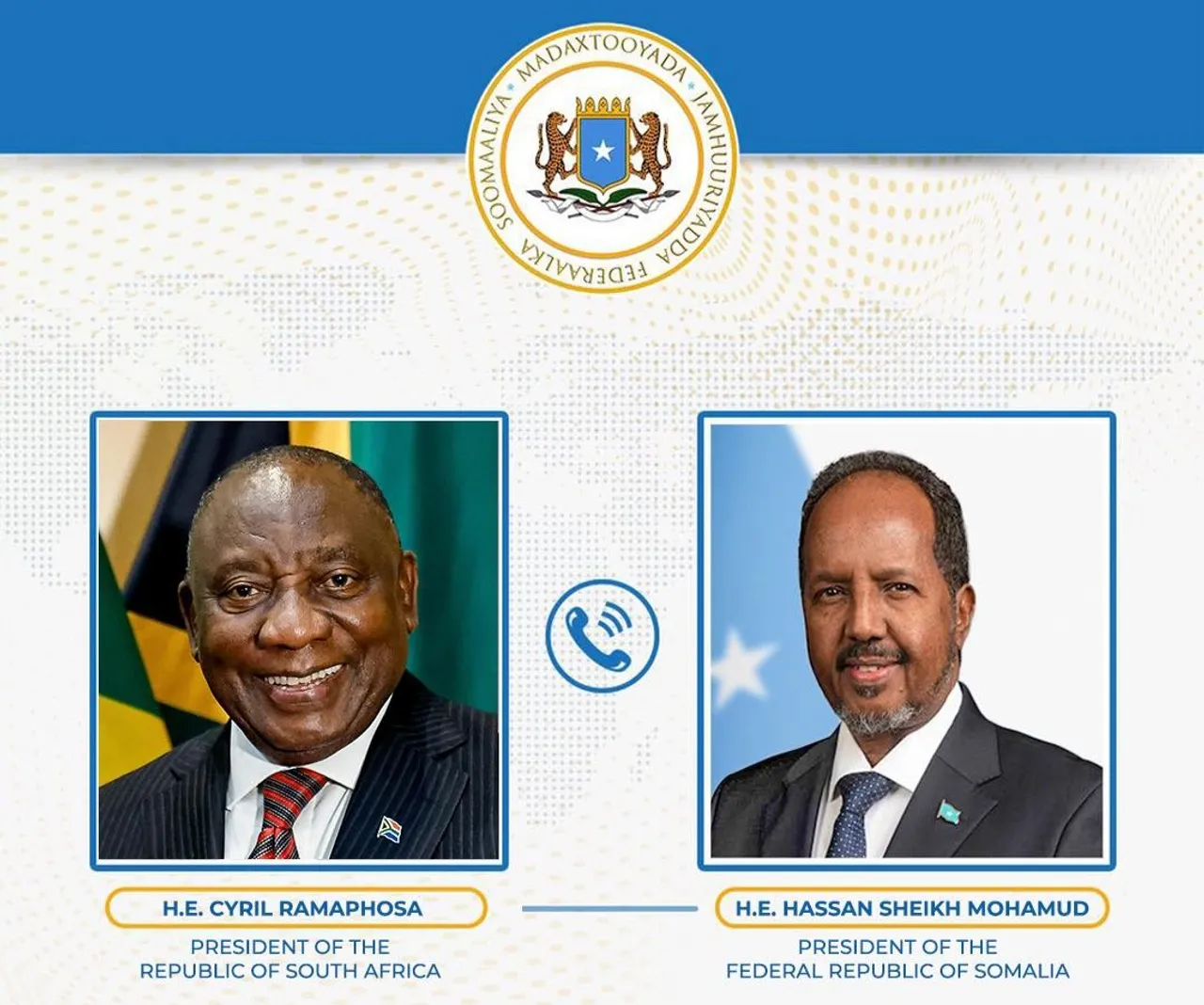 Soomaaliya & Koonfur Afrika oo ka wada hadlay xoojinta iskaashiga amniga, ganacsiga iyo maalgashiga