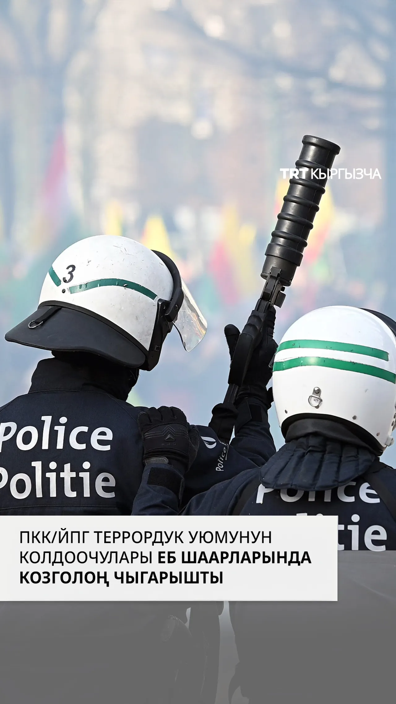 ЕБдеги ПКК/ЙПГ террористтеринин жактоочулары нааразылык акцияларында зордук-зомбулукка кайрылышты