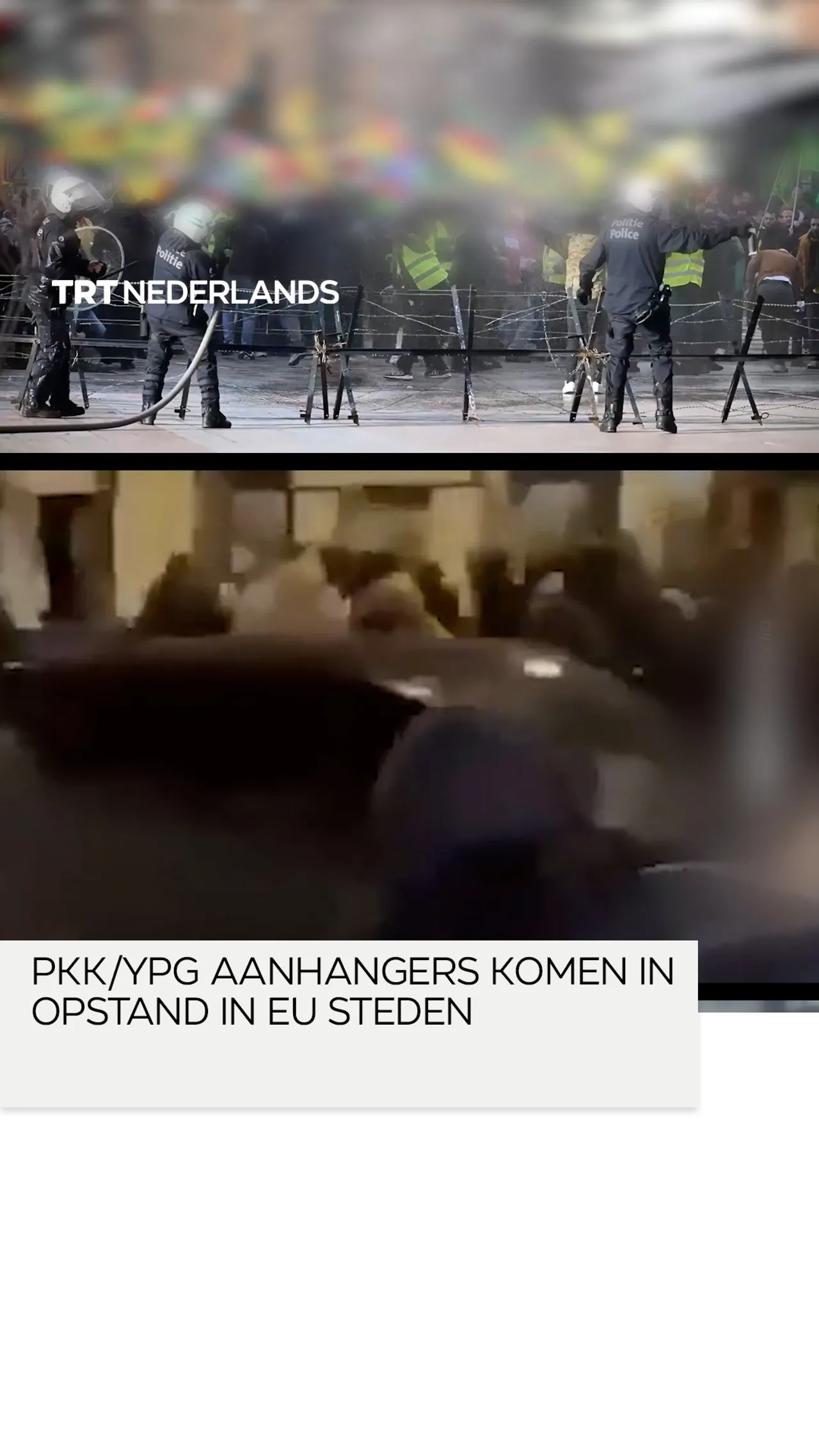 PKK/YPG aanhangers komen in opstand in Europese steden
