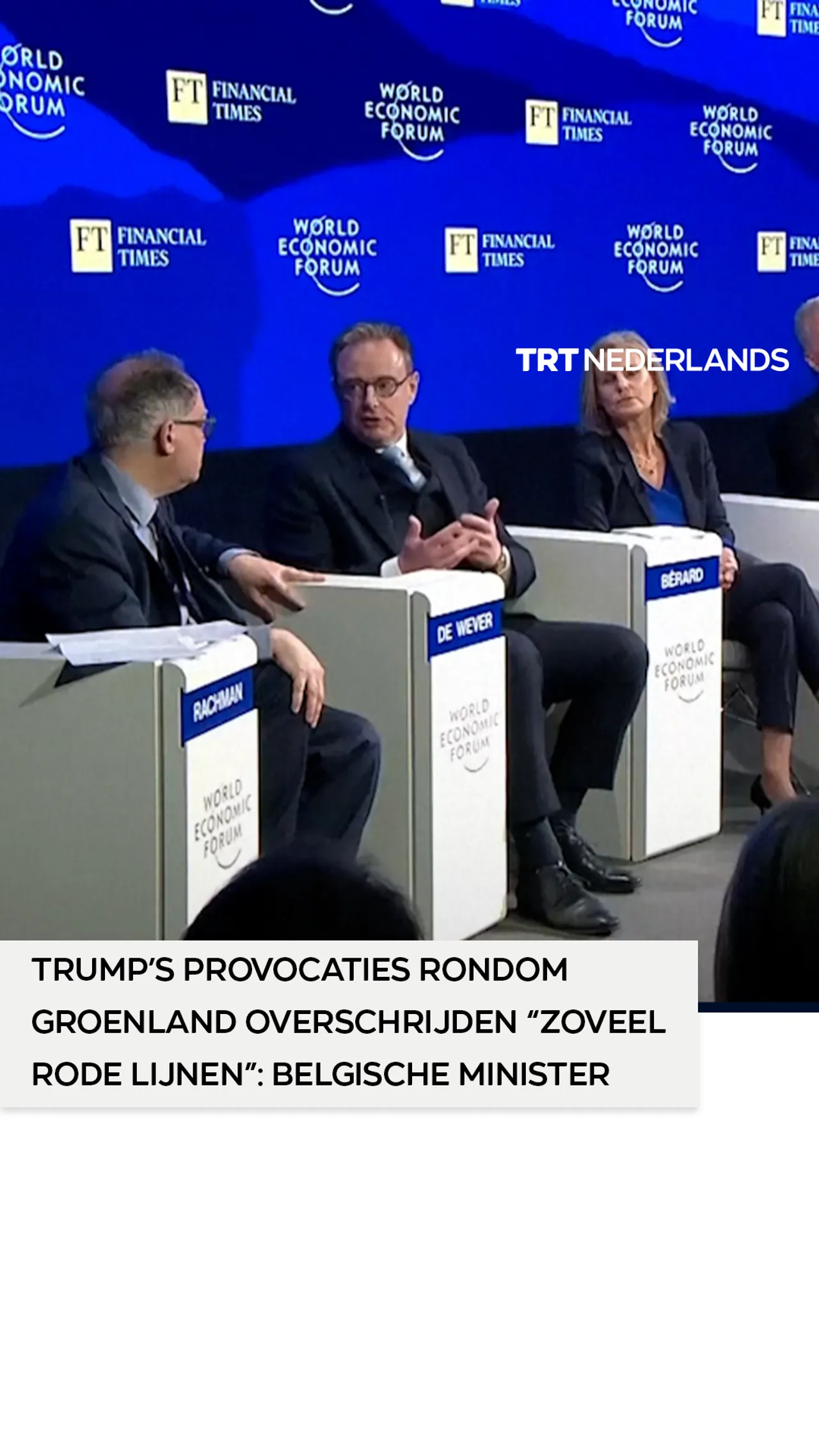 Trump’s provocaties rondom Groenland overschrijden “zoveel rode lijnen”: Belgische minister