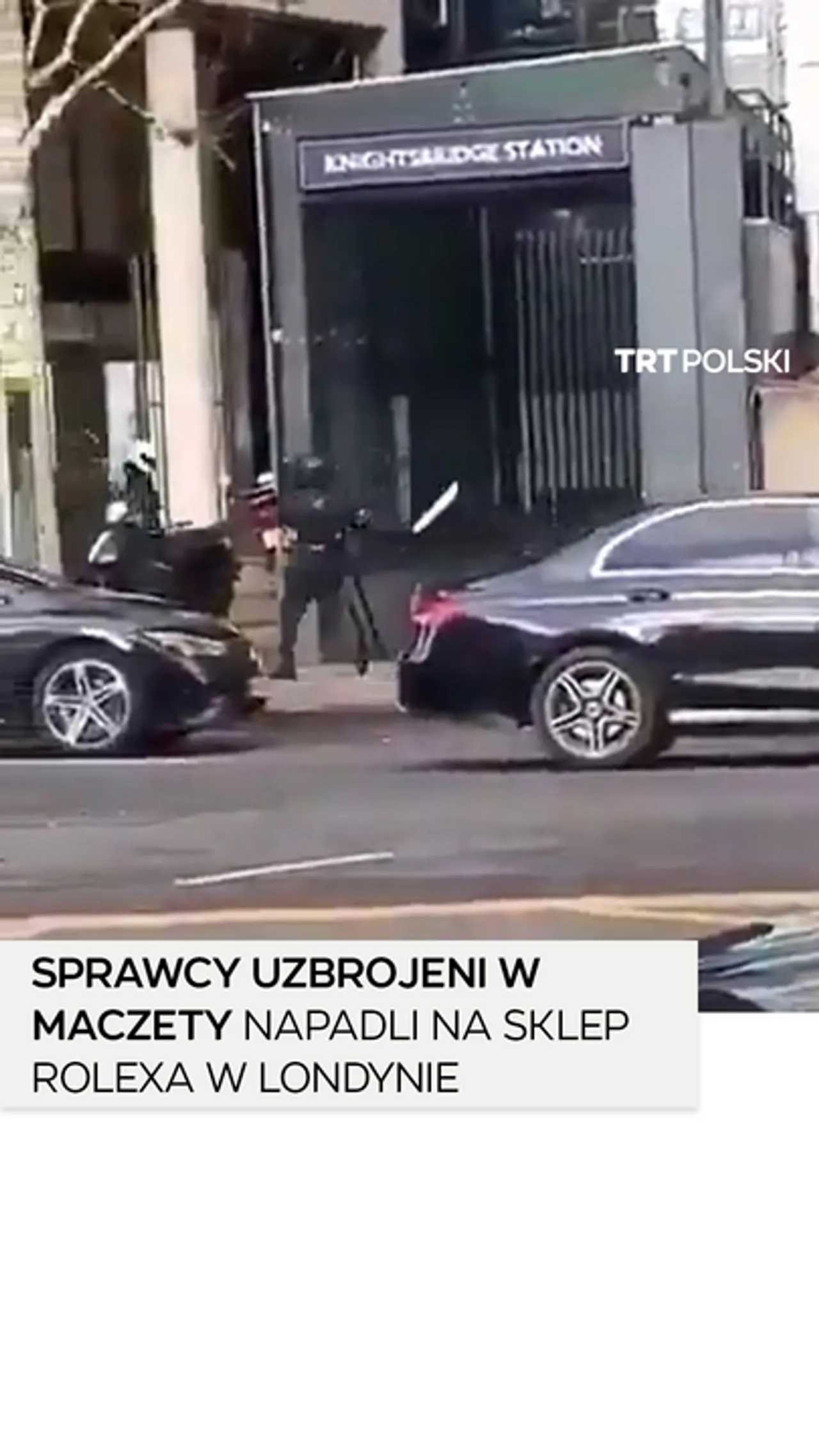 Sprawcy uzbrojeni w maczety napadli na sklep Rolexa w Londynie