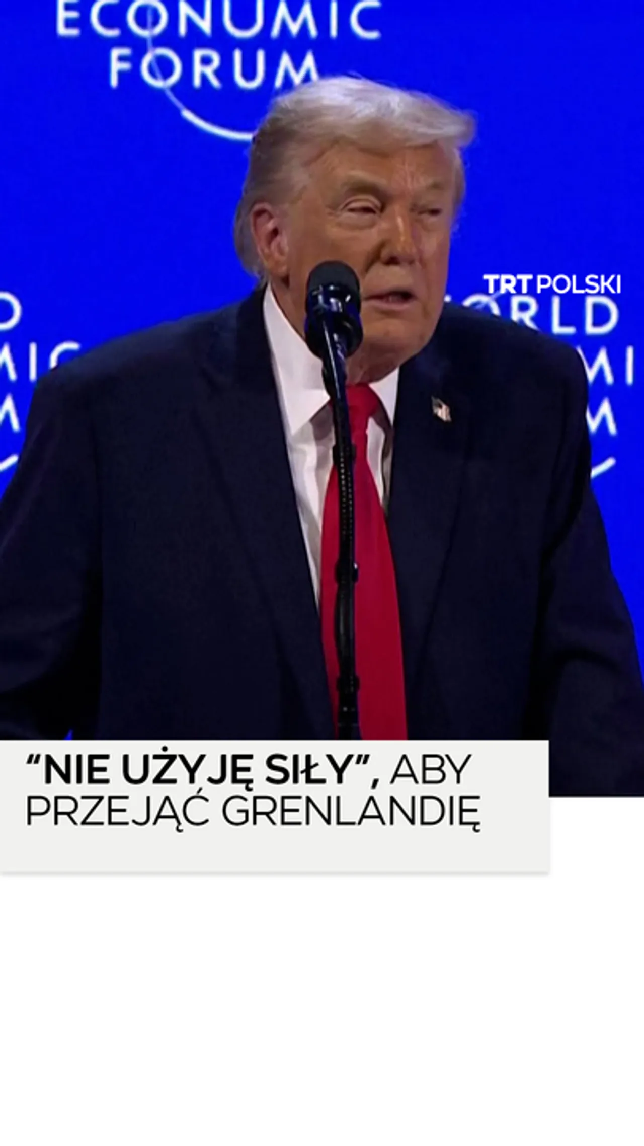 "Nie użyję siły”, aby przejąć Grenlandię