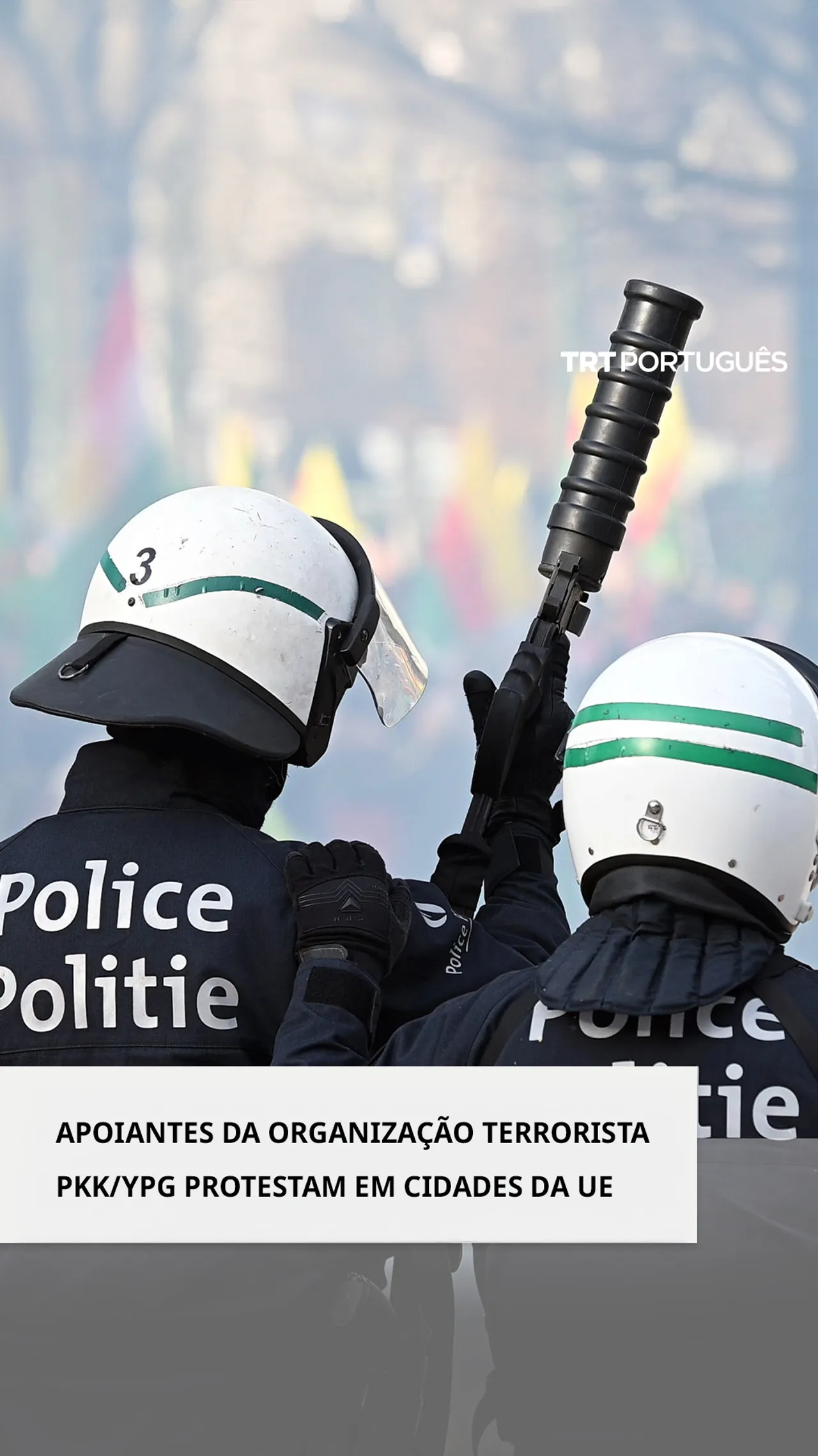 Apoiantes dos terroristas do PKK/YPG tornam-se violentos durante protestos na UE