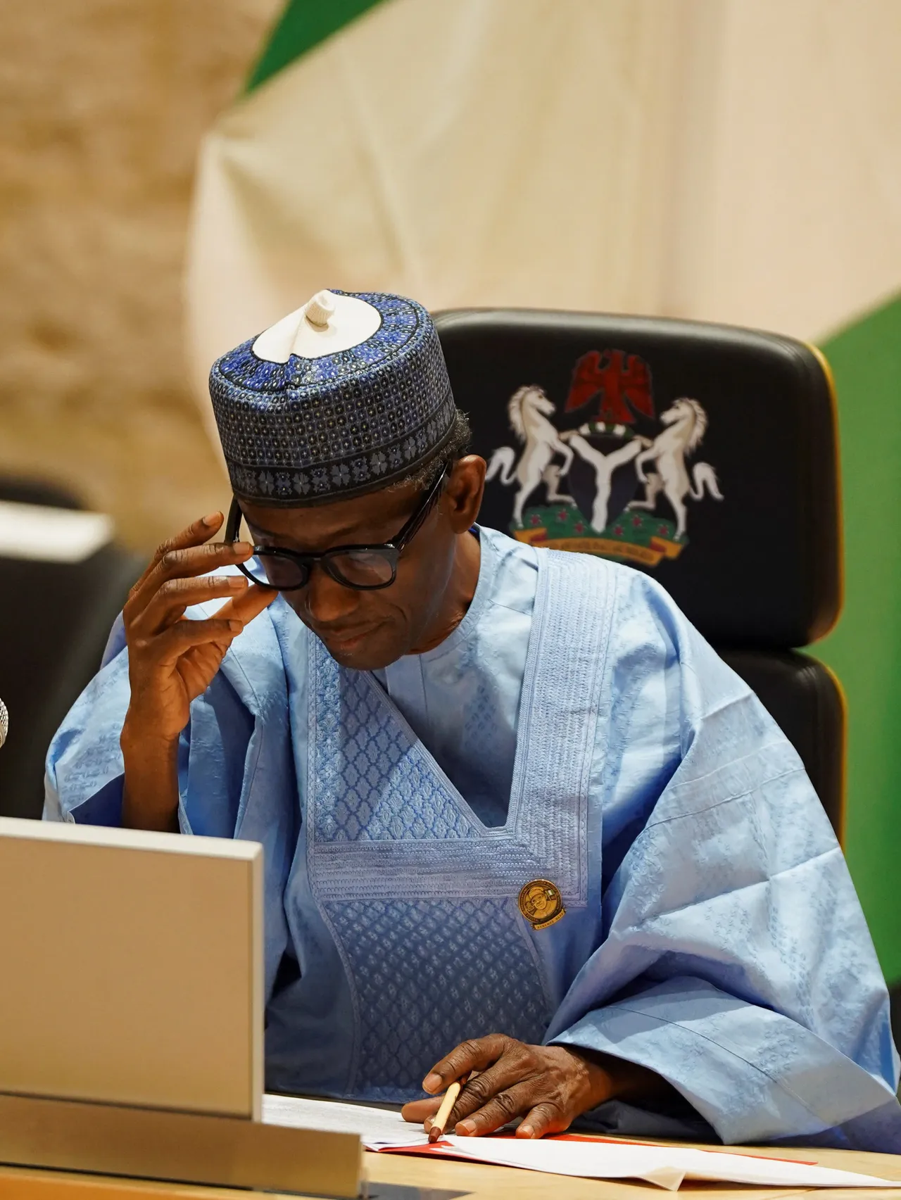 President tok say Nigeria go review how dem dey fight terrorism